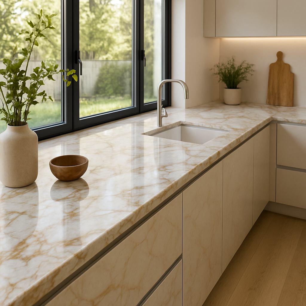Marble Calacatta Gold B — Blaty kuchenne