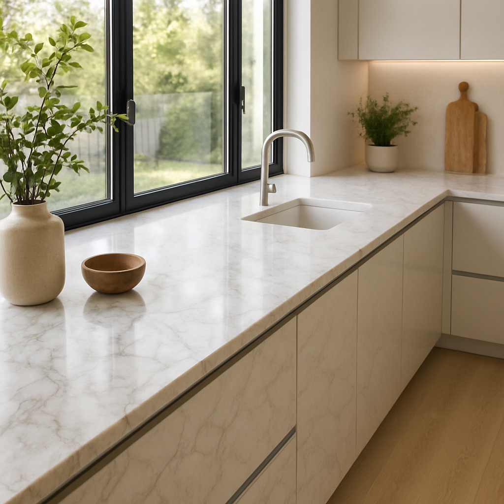 Marble Statuario A — Blaty kuchenne