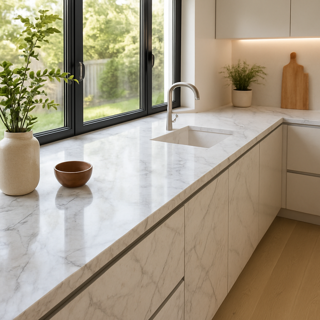 Marble Statuario B — Blaty kuchenne