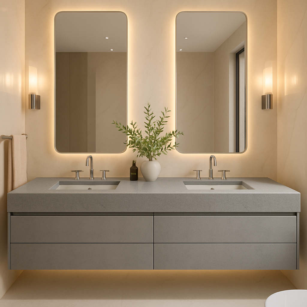 4044 Airy Concrete — Blaty łazienkowe