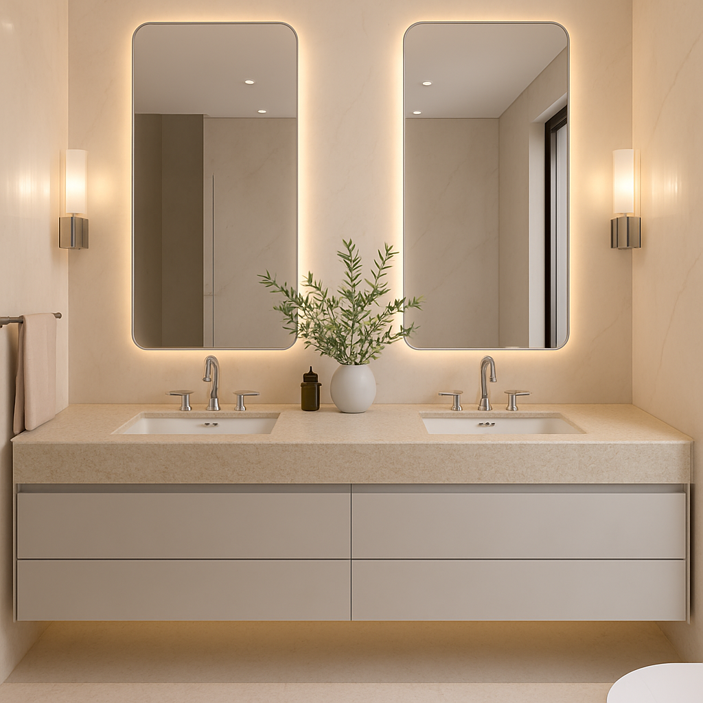 Anima Beige Fullbody 3D — Blaty łazienkowe