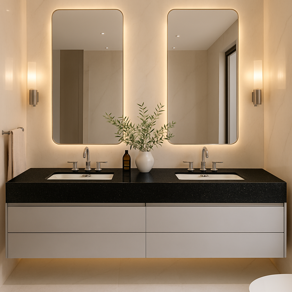 Black Galaxy Polished — Blaty łazienkowe