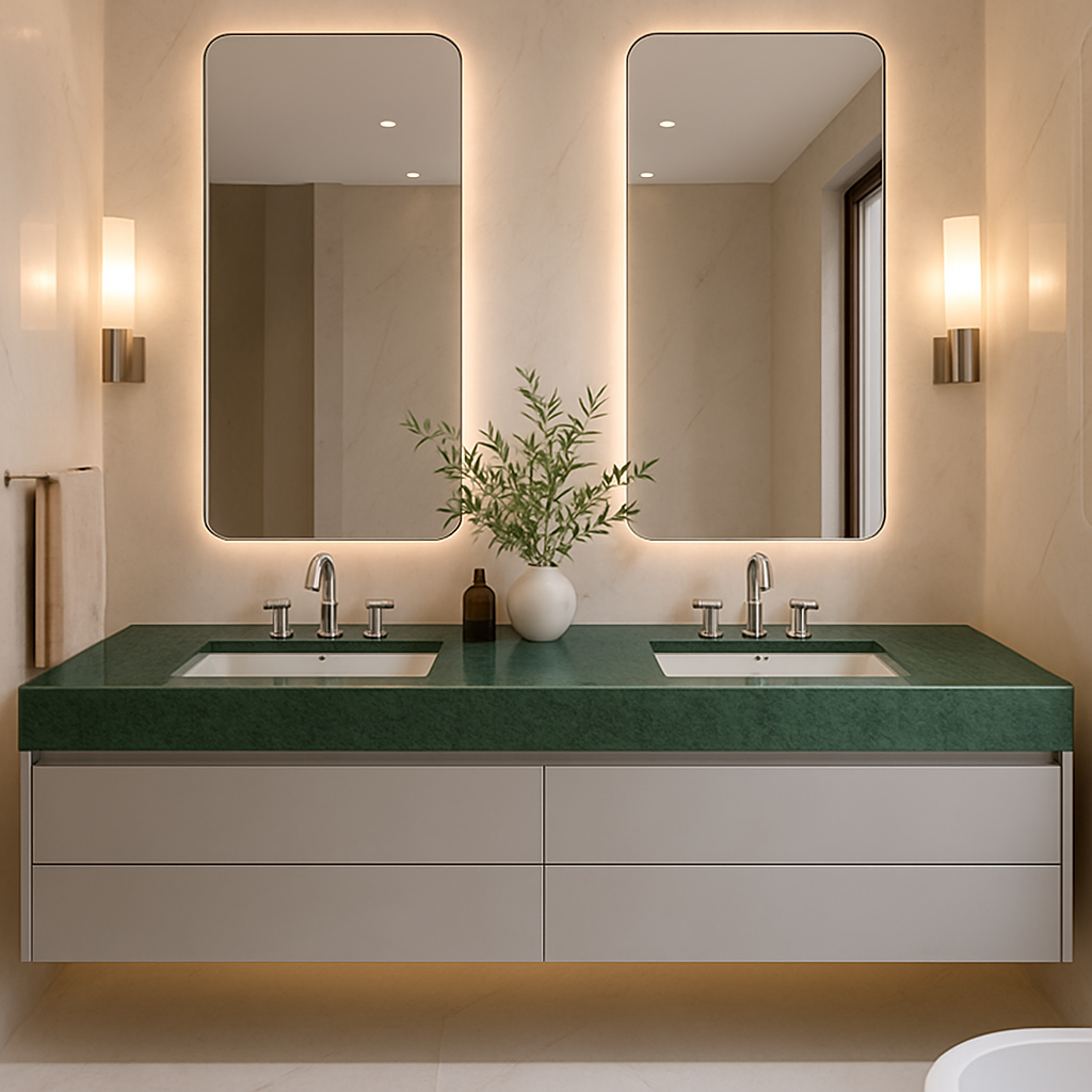 Jardin emerald — Blaty łazienkowe
