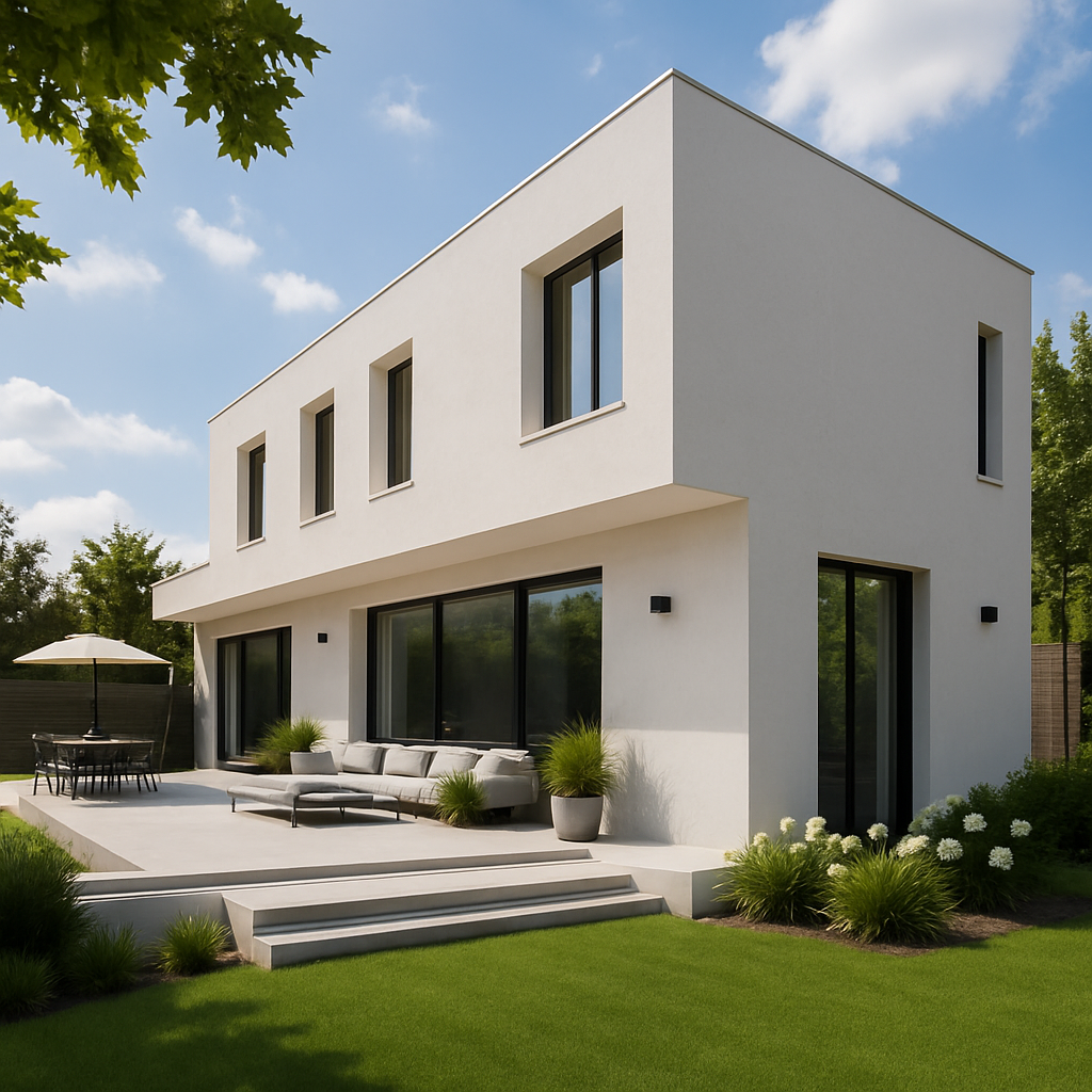 4600 Organic White — Elewacje i ogrody