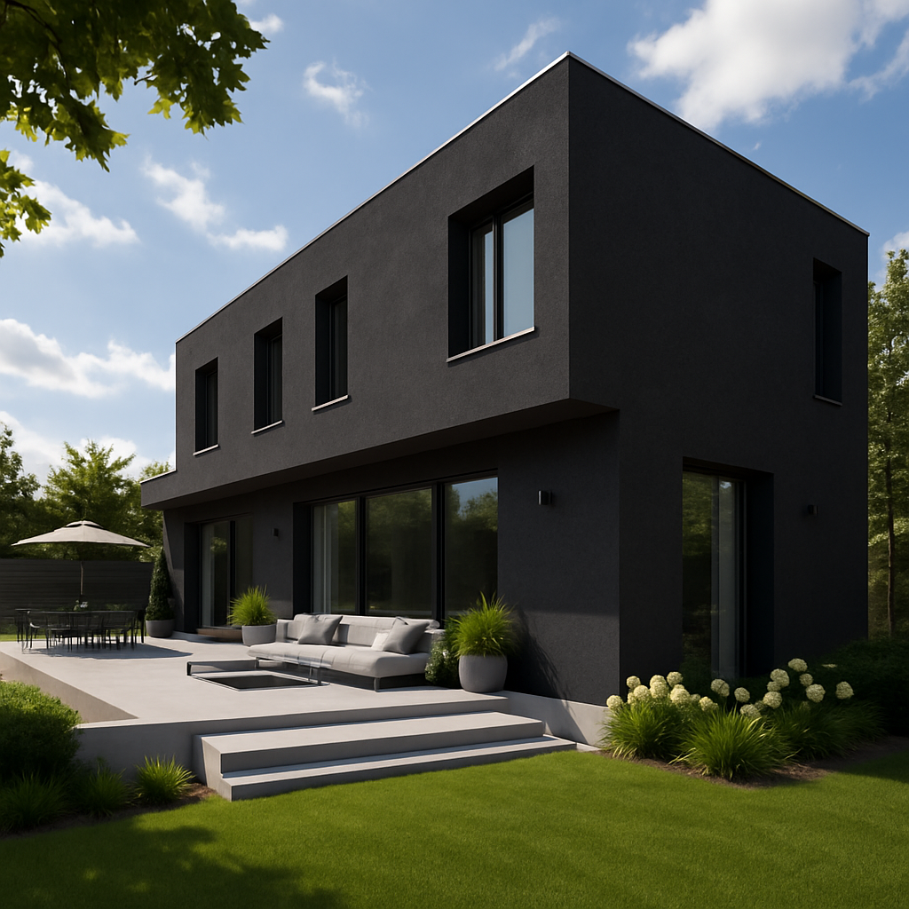 Absolute Grey — Elewacje i ogrody