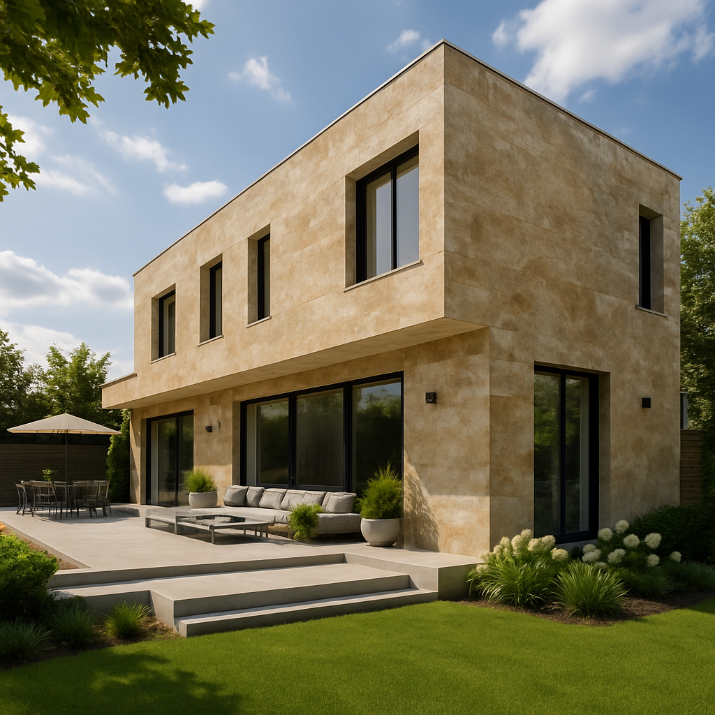 Breccia Stone Beige — Elewacje i ogrody