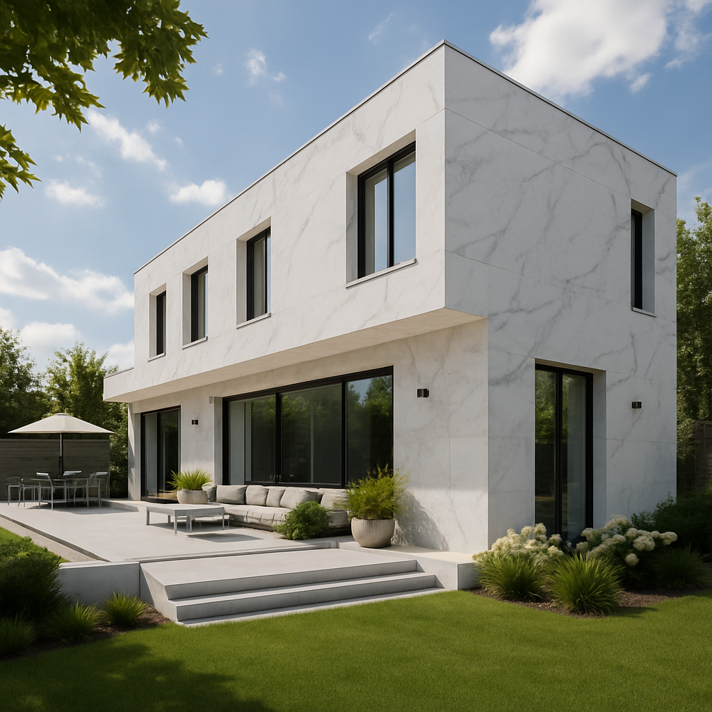 Calacatta Grey — Elewacje i ogrody
