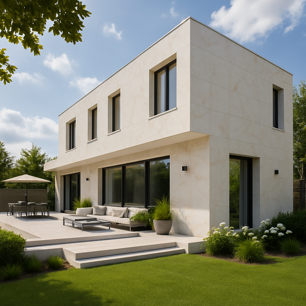 Carrara Gold — Elewacje i ogrody