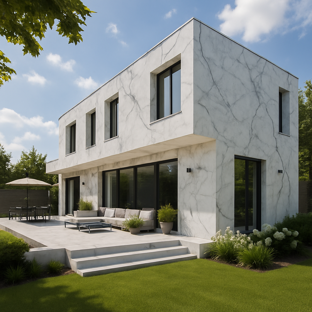 Marble Breach A — Elewacje i ogrody