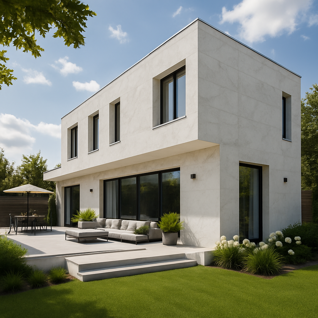 Marble Calacatta B — Elewacje i ogrody