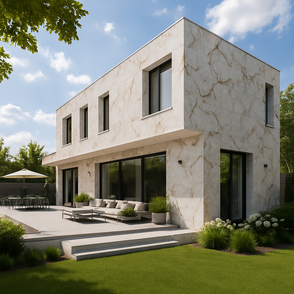 Marble Capraia — Elewacje i ogrody