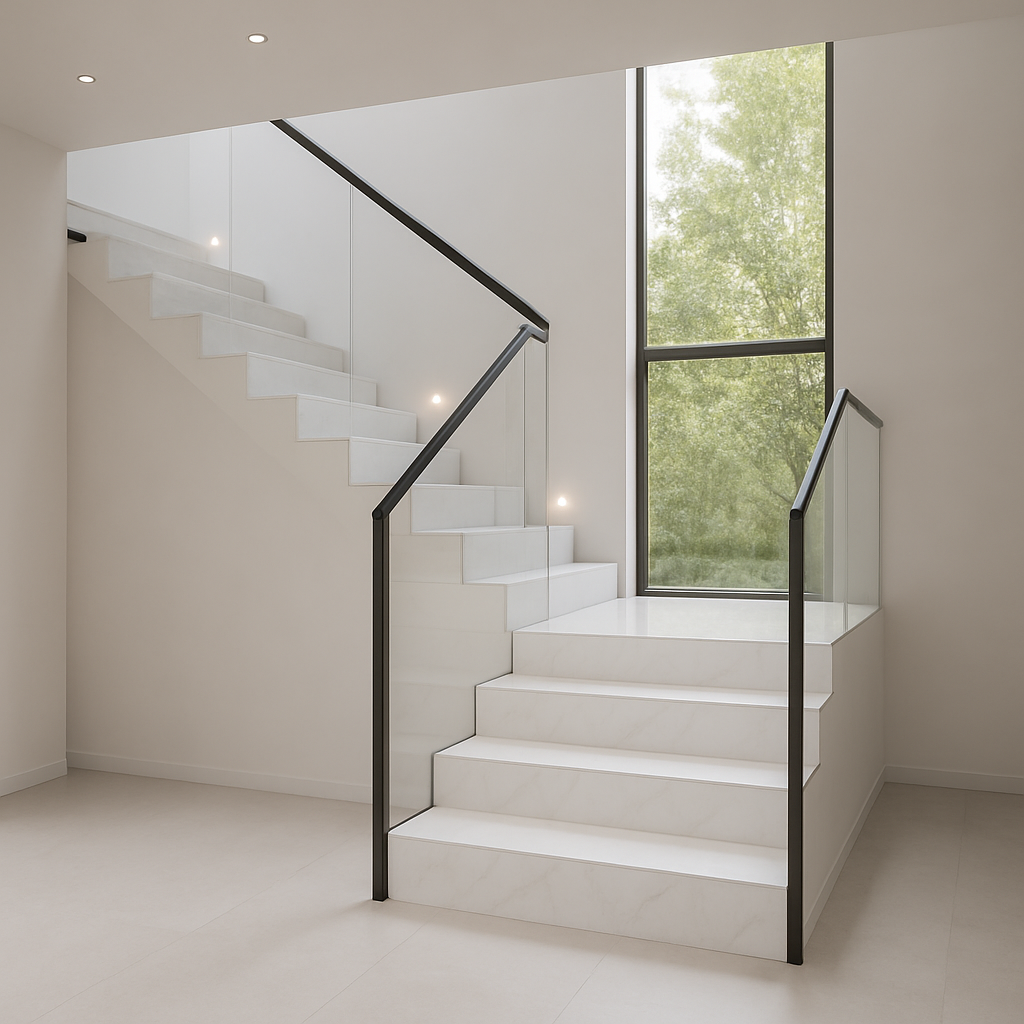 1141 Pure White — Schody kamienne