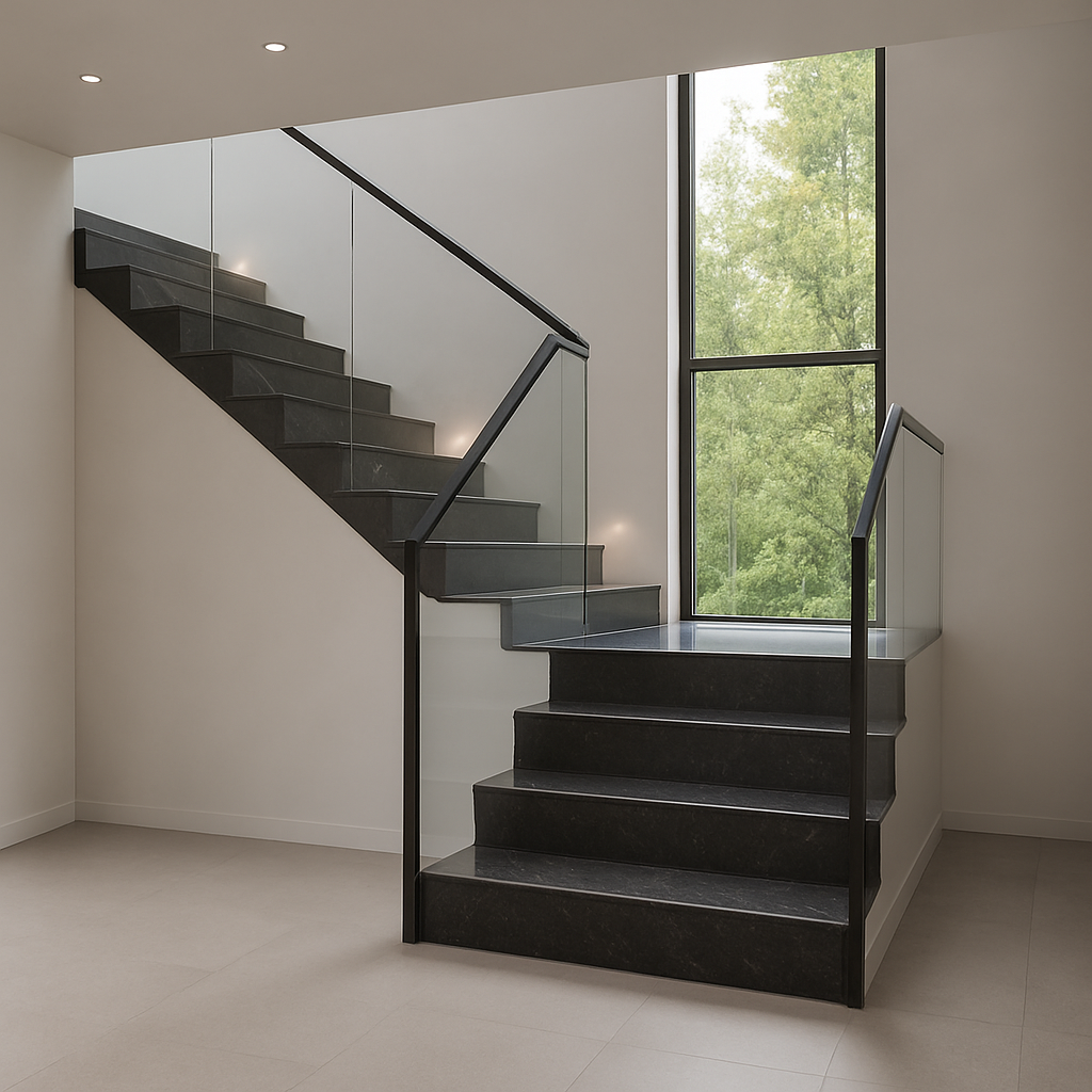 3100 Jet Black — Schody kamienne