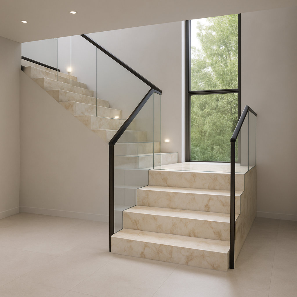 5750 Calacatta Chery — Schody kamienne