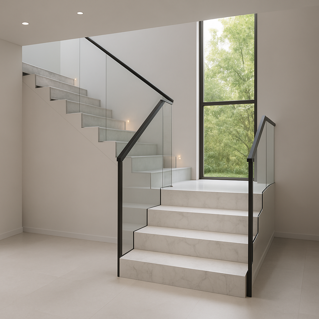 7970 Calacatta Troyes — Schody kamienne