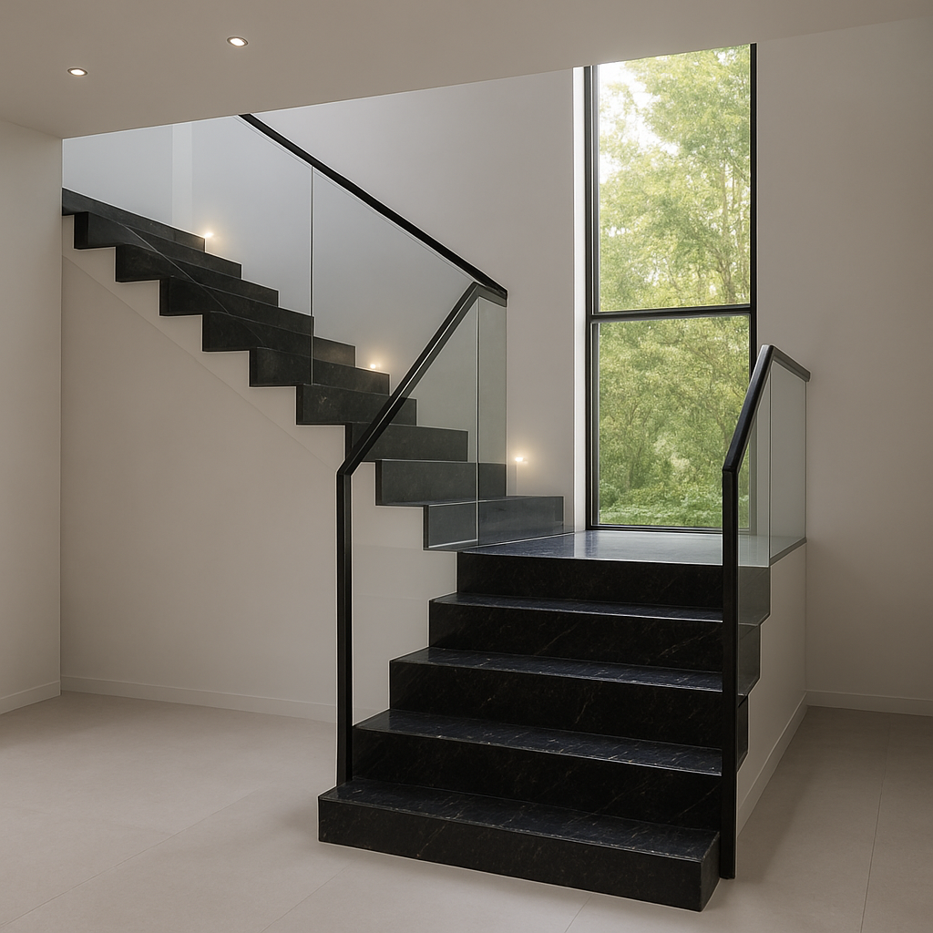 Absolute Black 3 cm — Schody kamienne