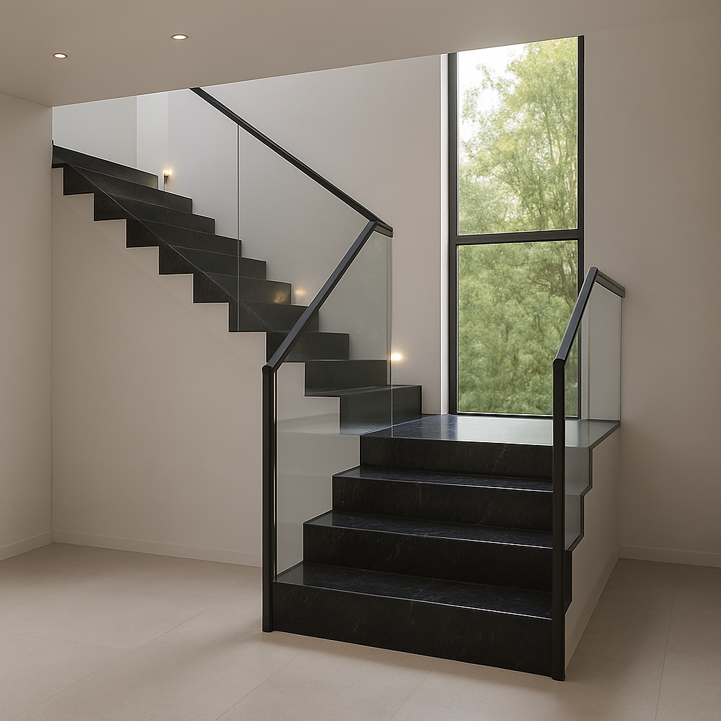 Absolute Black — Schody kamienne
