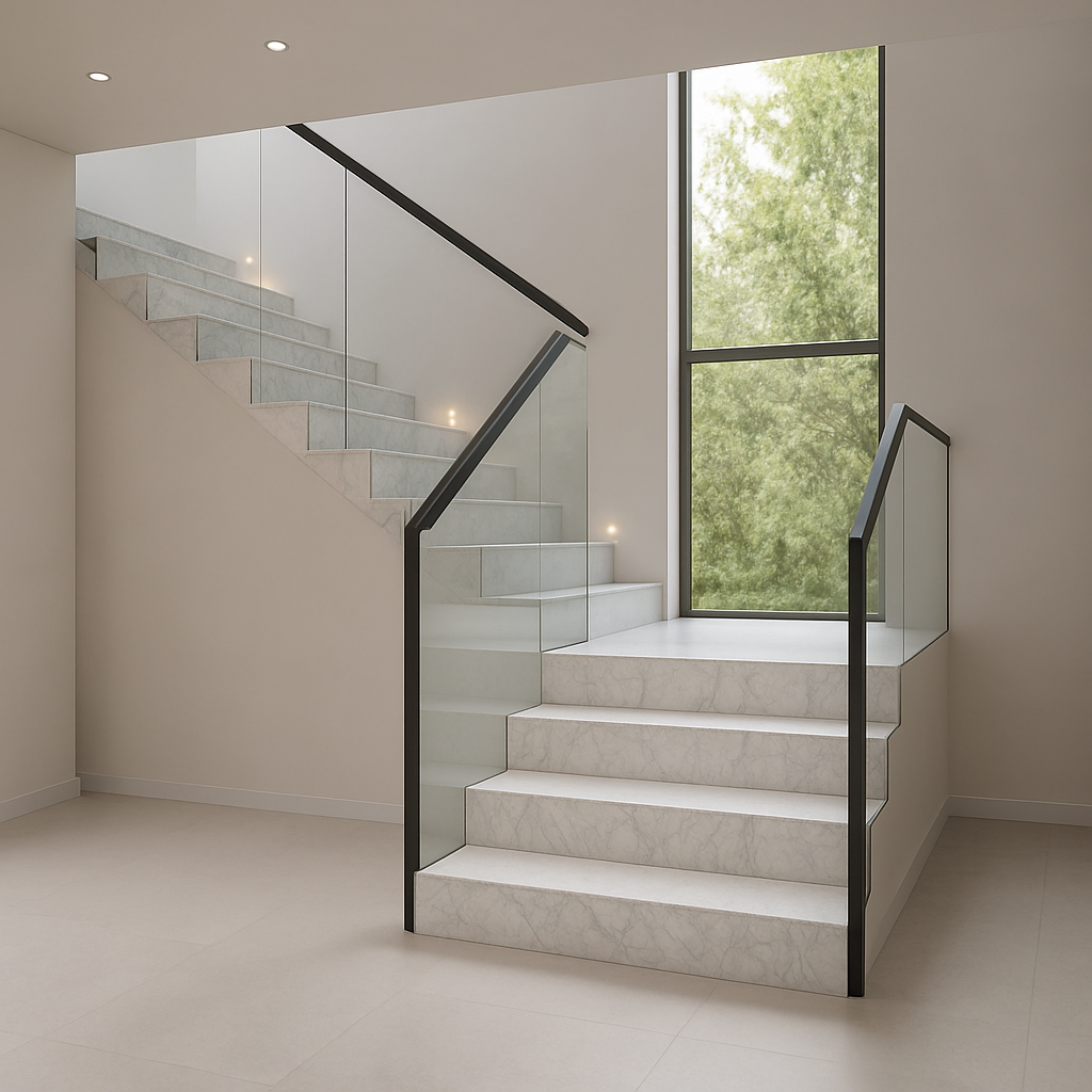 Bianco Carrara — Schody kamienne