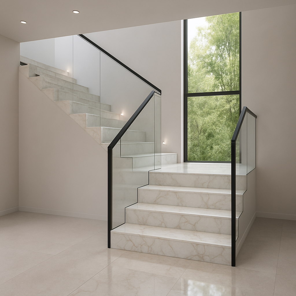 Calacatta Gold — Schody kamienne