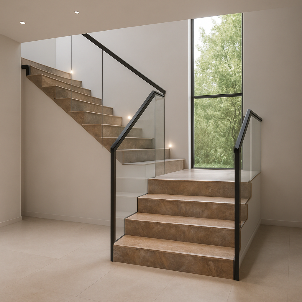 Marble Yamuna Moka — Schody kamienne
