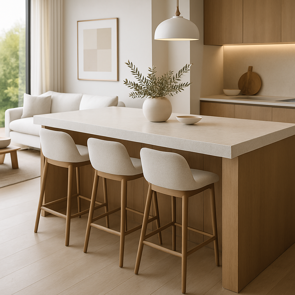 Linen cream
                            Silestone  - Suma — Stoły i meble