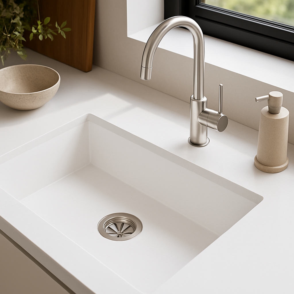 1141 Pure White — Zlewozmywaki