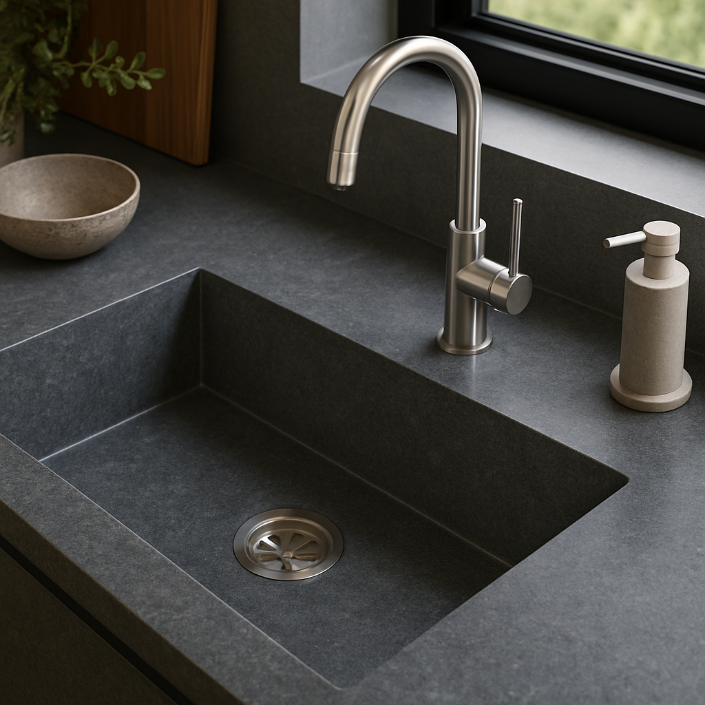 4033 Rugged Concrete — Zlewozmywaki