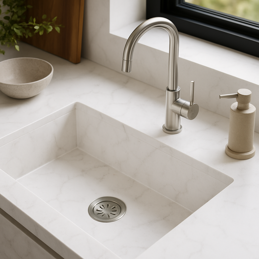 7200 Aquitaine Blanca — Zlewozmywaki