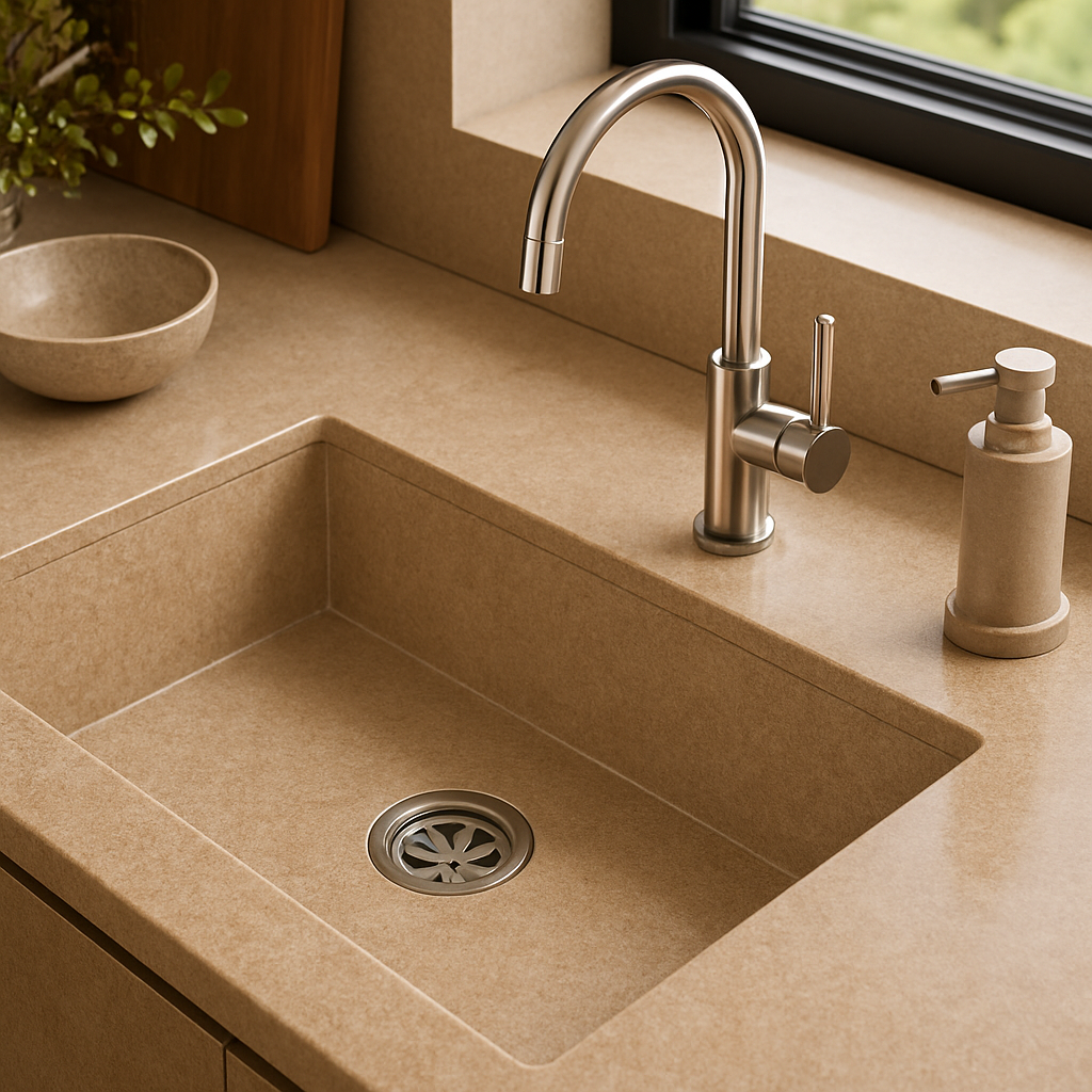 9030 Royal Beige — Zlewozmywaki