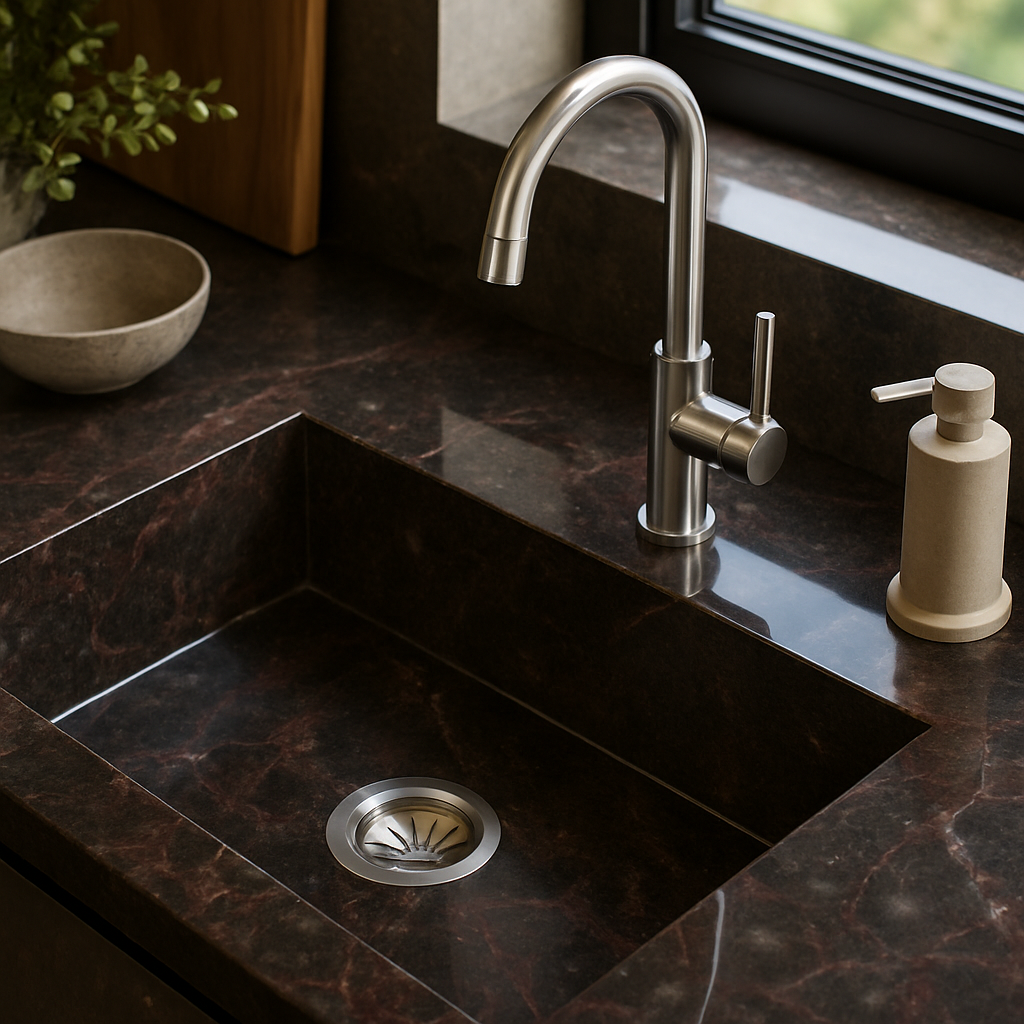 Marble Brun — Zlewozmywaki