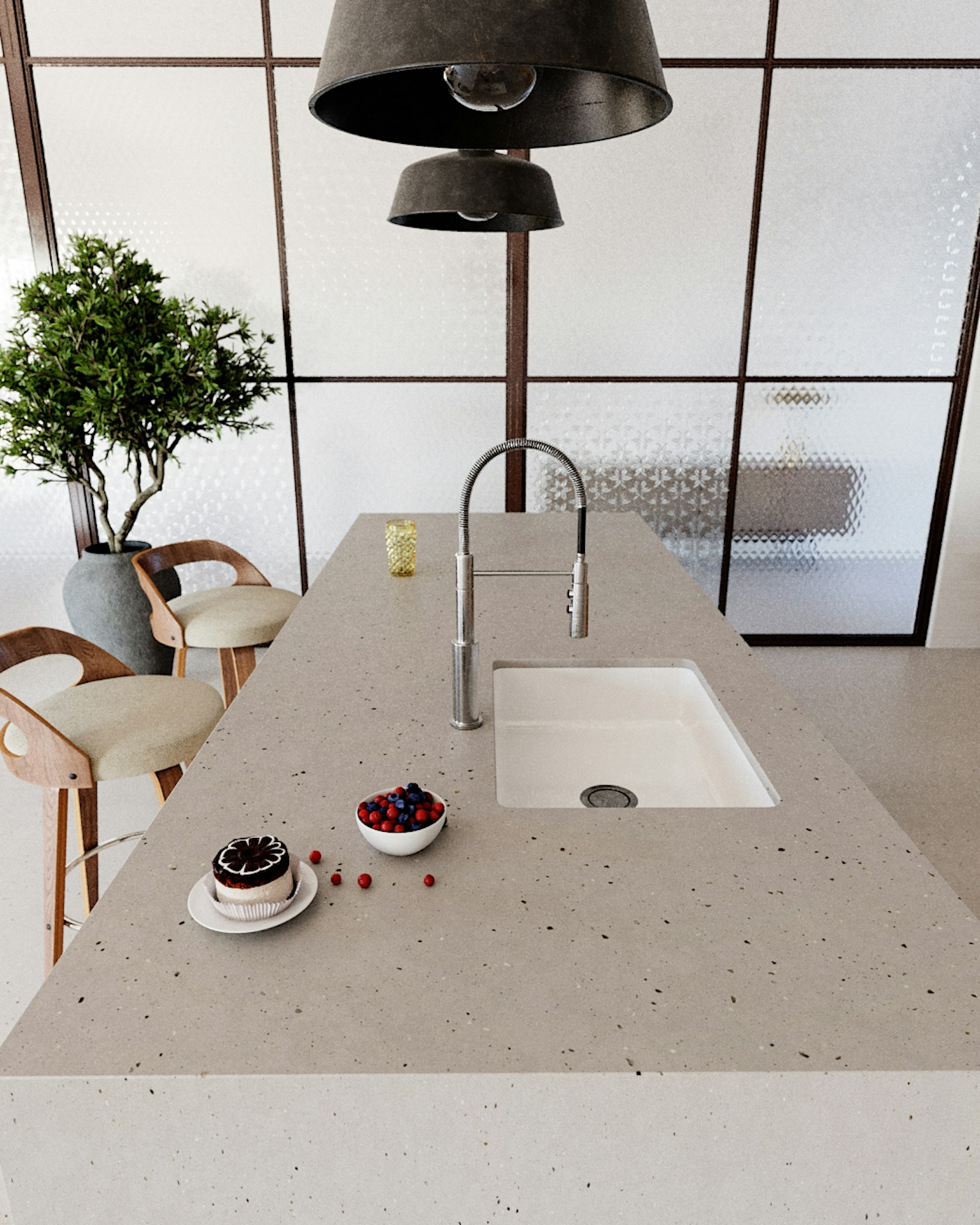 Wzór Concrete Pulse — Stoły i meble